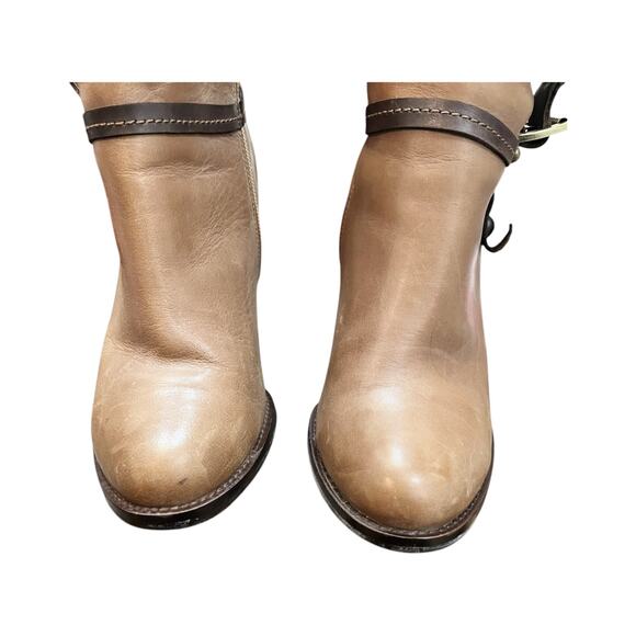 ATAKOY Tall Riding Leather Boot Brown Knee High Wool Lining Turkey EU 38 7.5 EUC - Picture 4 of 14